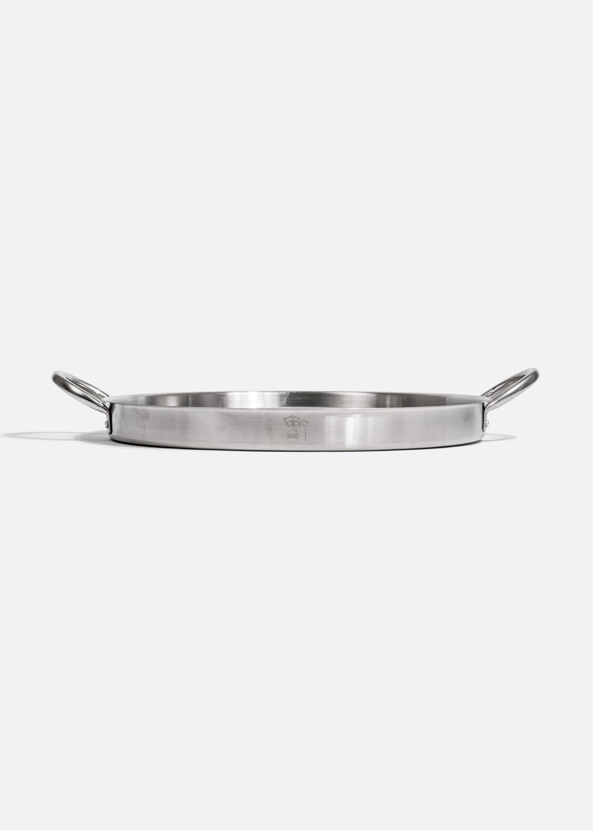 Comal taquero redondo plata de acero inoxidable 201 NSF 54 cm — imagen de producto