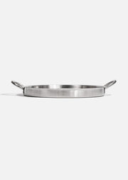 Comal taquero redondo plata de acero inoxidable 201 NSF 54 cm — imagen de producto