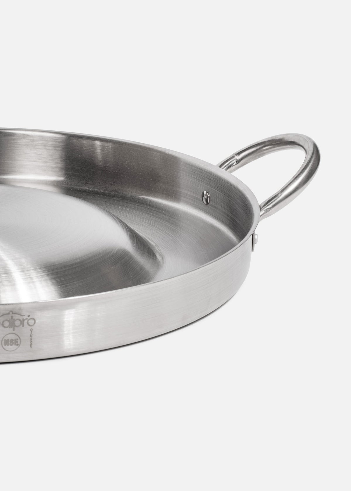Comal taquero redondo plata de acero inoxidable 201 NSF 54 cm — imagen de producto