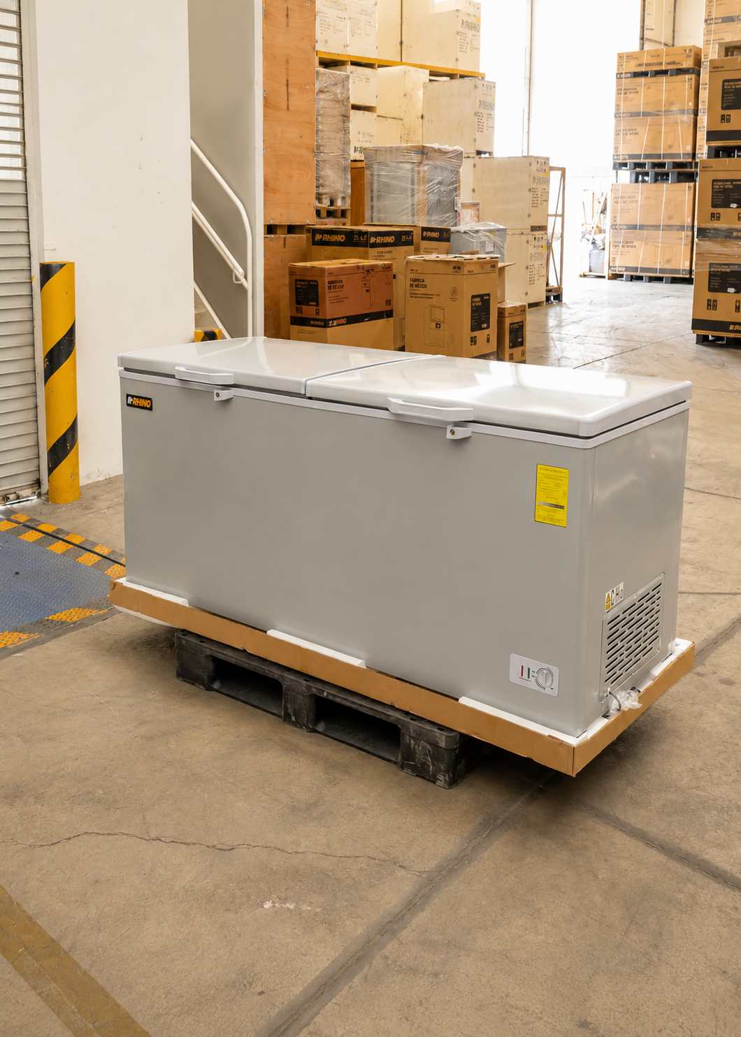 Congelador / refrigerador horizontal función dual 5° a -24° C 24 pies / 662 L. Largo 194.5 cm, ancho 80.1 cm, alto 82.5 cm. Rhino CONGECO-24 — imagen de producto