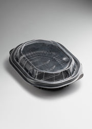 Contenedor para comida caliente de plástico (polipropileno) desechable 19x13.5 cm — imagen de producto