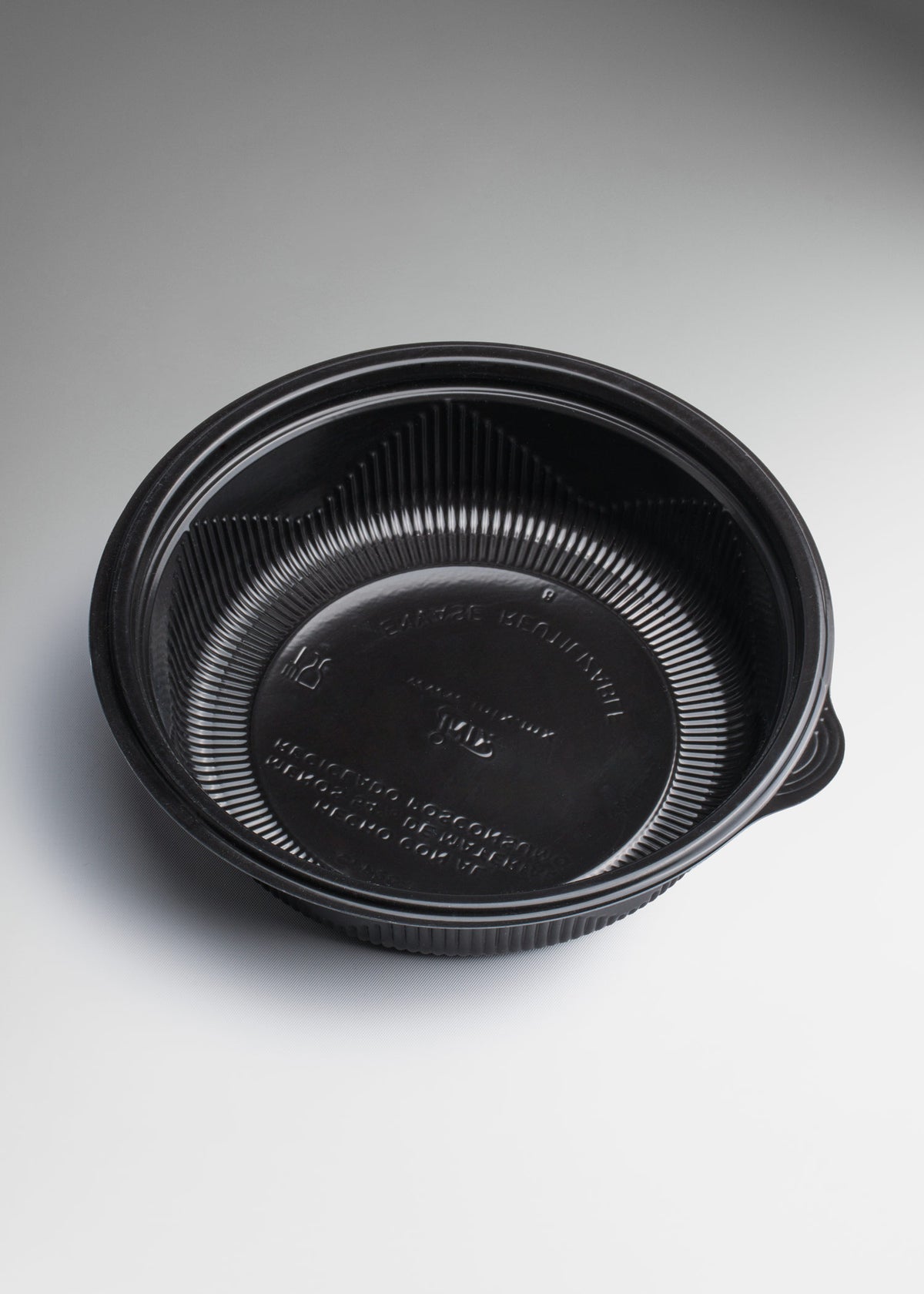 Contenedor hermético para alimentos desechable redondo de plástico diámetro 18.2 cm, alto 4.6 cm, 700 ml / 23 oz — imagen de producto