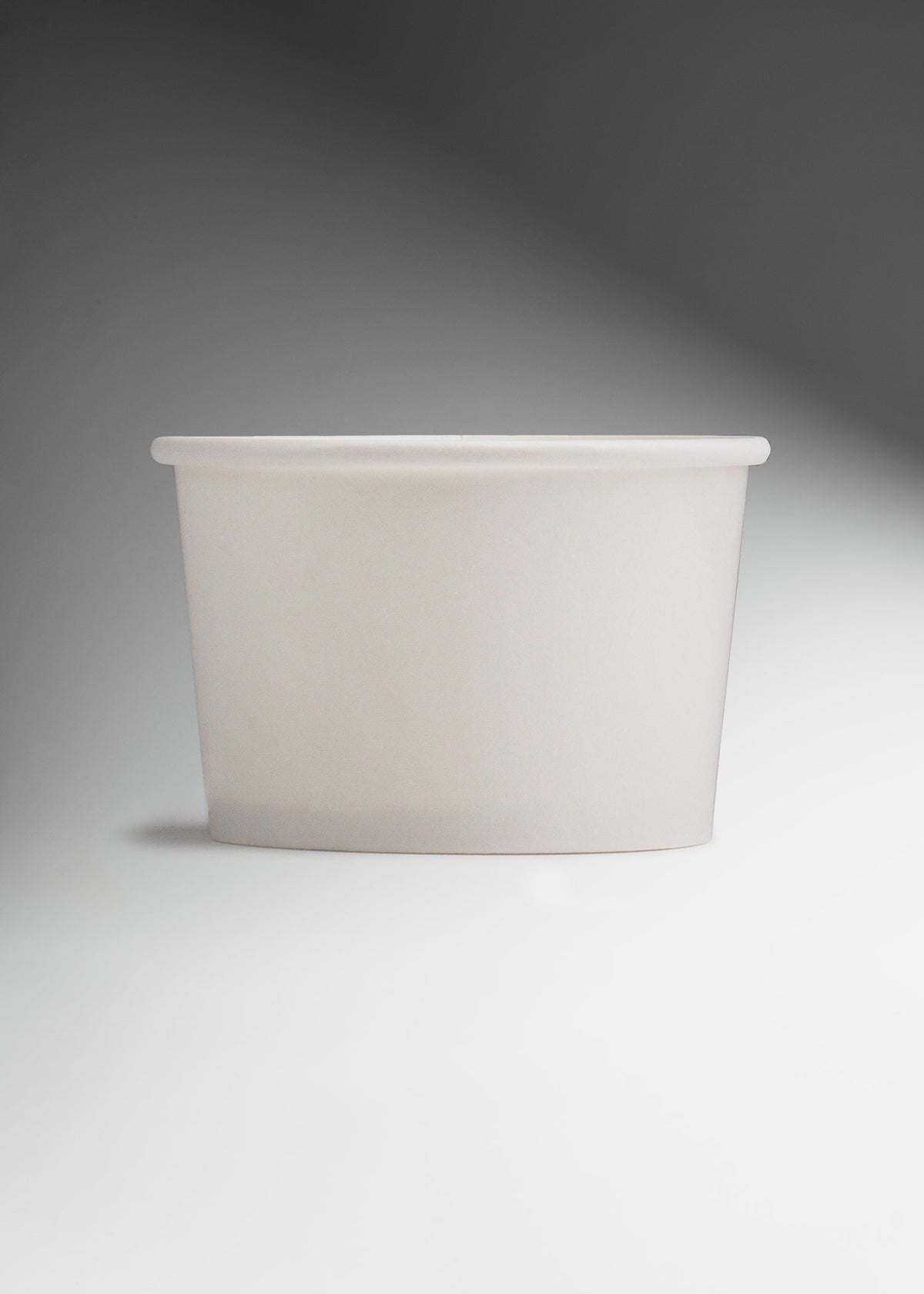 Contenedor de papel blanco personalizable desechable para helado 4 oz — imagen de producto