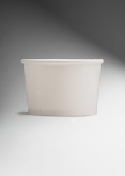 Contenedor de papel blanco personalizable desechable para helado 4 oz — imagen de producto