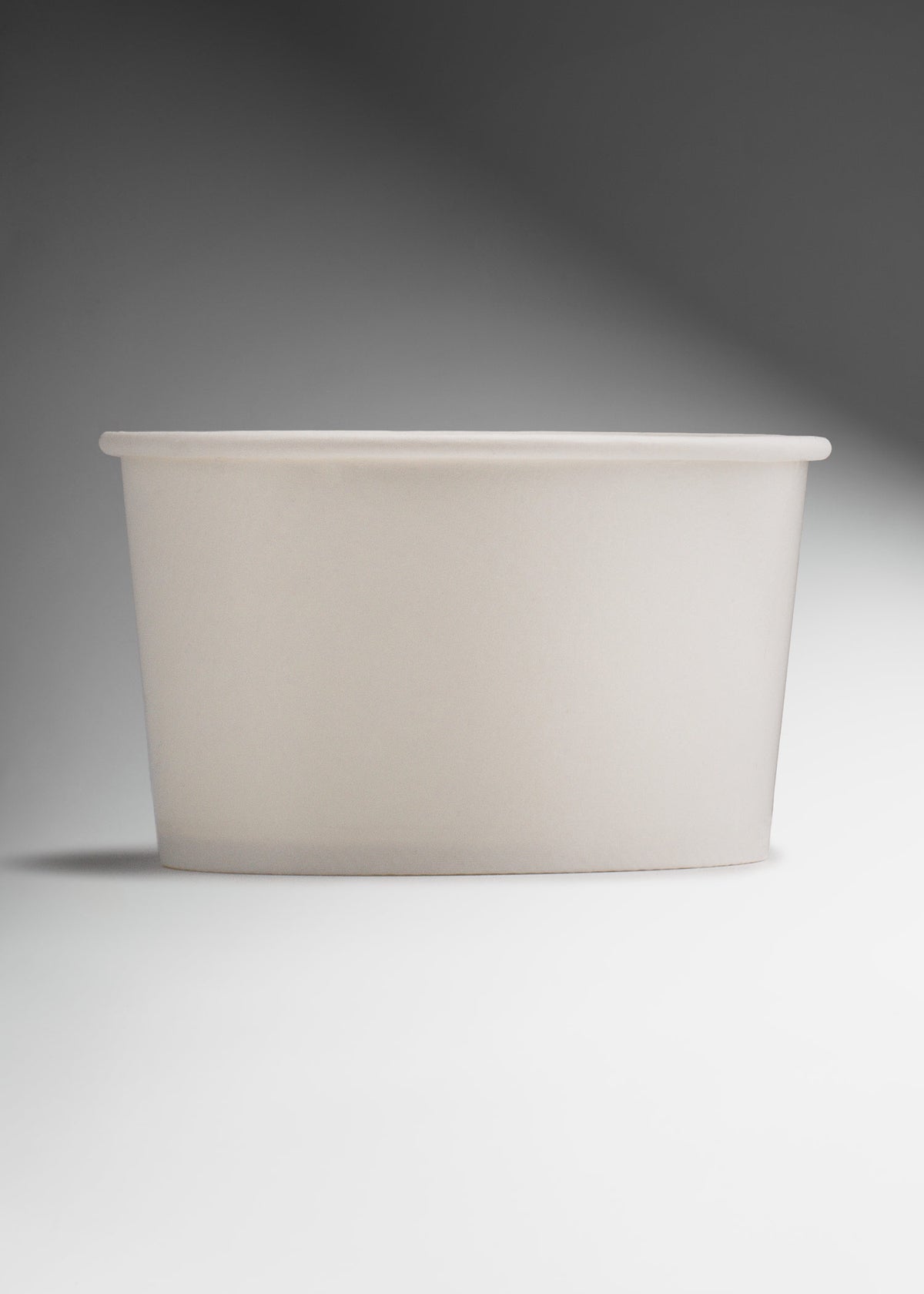 Contenedor de papel blanco personalizable desechable para helado 6 oz — imagen de producto