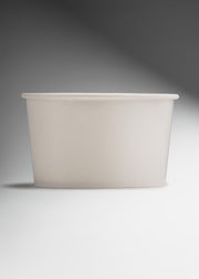Contenedor de papel blanco personalizable desechable para helado 6 oz — imagen de producto