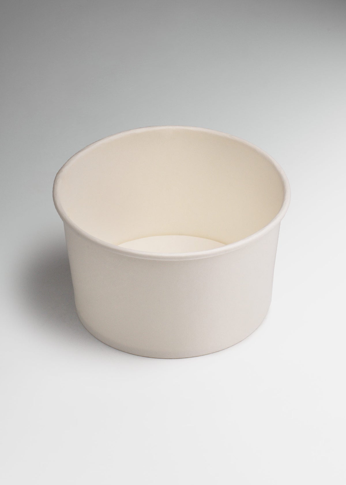 Contenedor de papel blanco personalizable desechable para helado 6 oz — imagen de producto