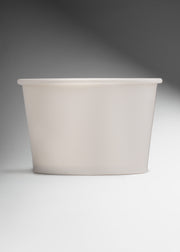 Contenedor de papel blanco personalizable desechable para helado 8 oz — imagen de producto