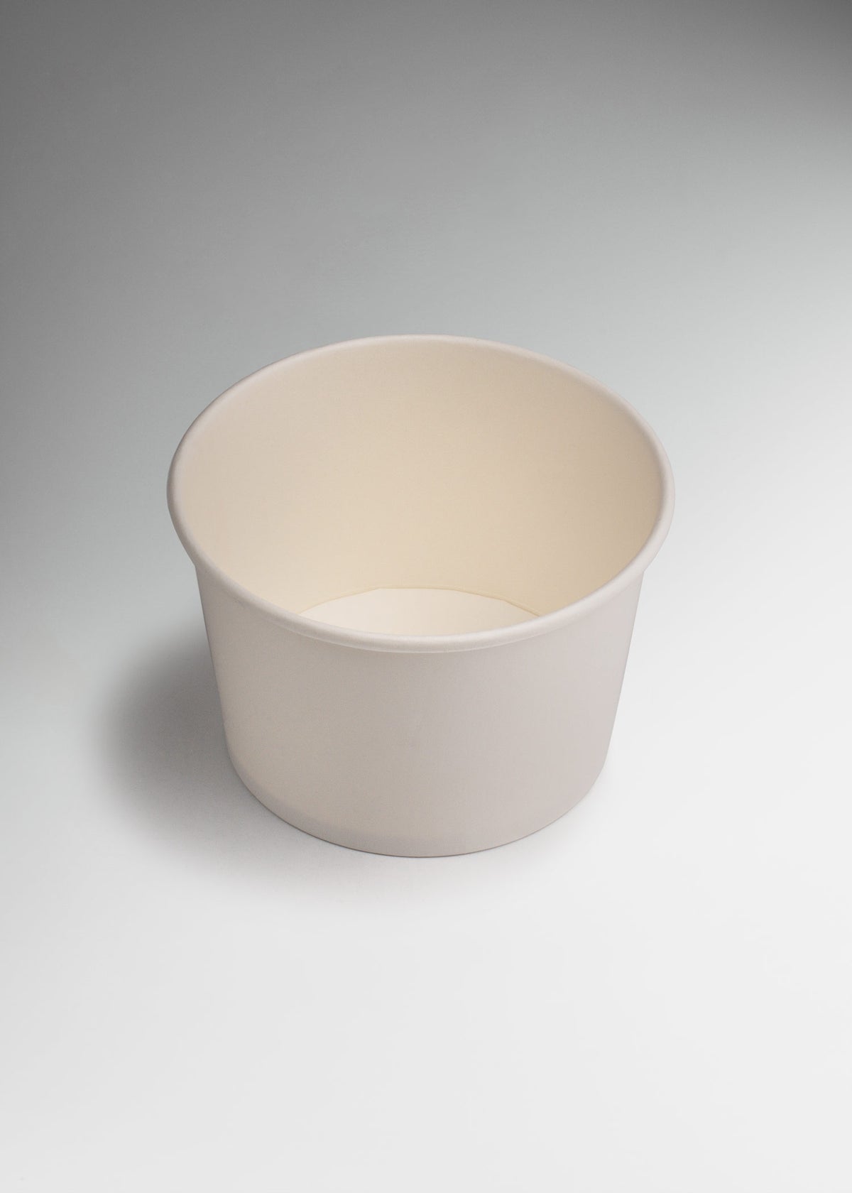 Contenedor de papel blanco personalizable desechable para helado 8 oz — imagen de producto