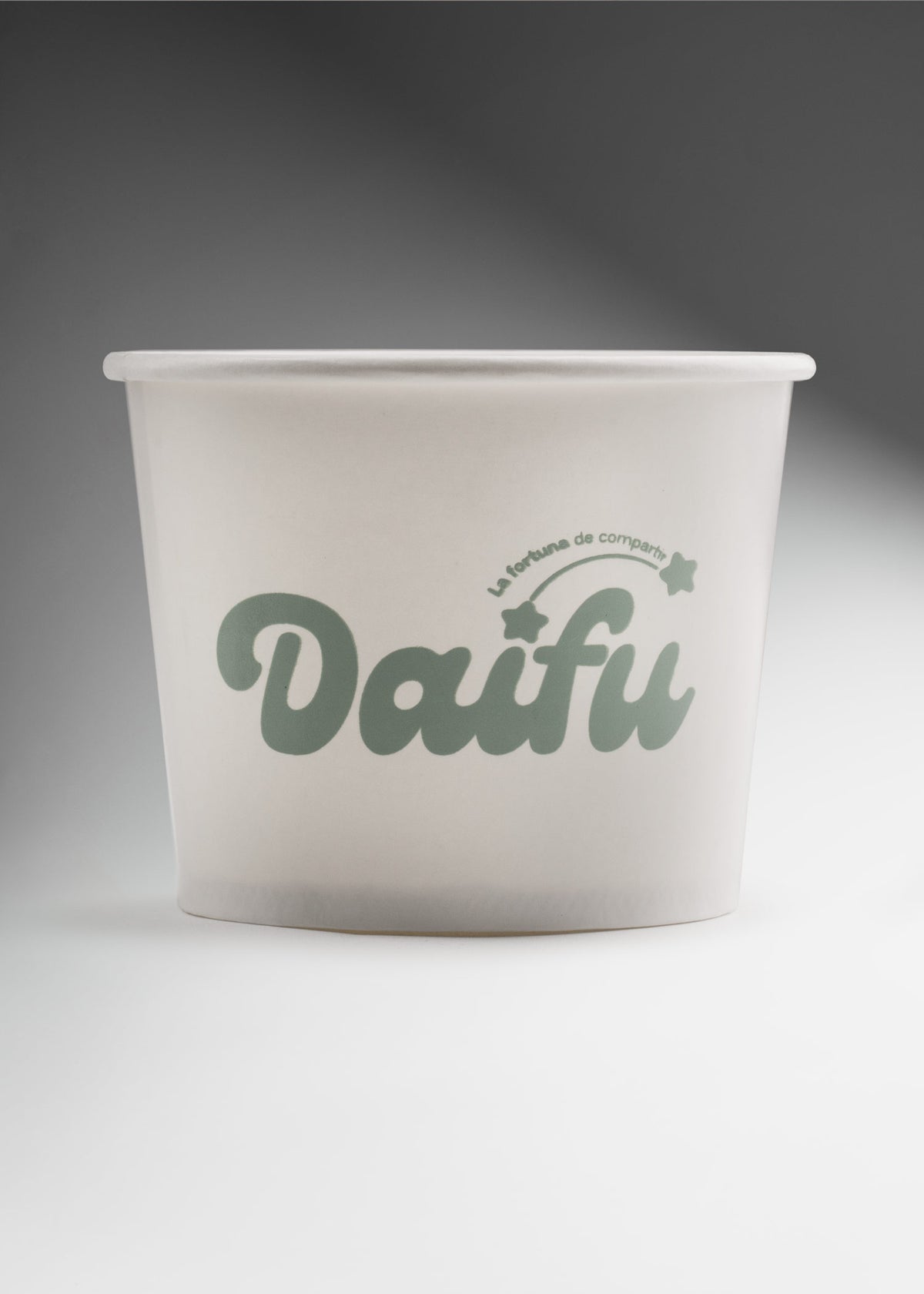 Contenedor de papel blanco desechable para helado 12 oz — imagen de producto