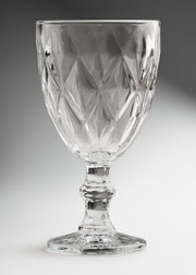 Copa elegante para agua de vidrio transparente Diamond 330 ml — imagen de producto