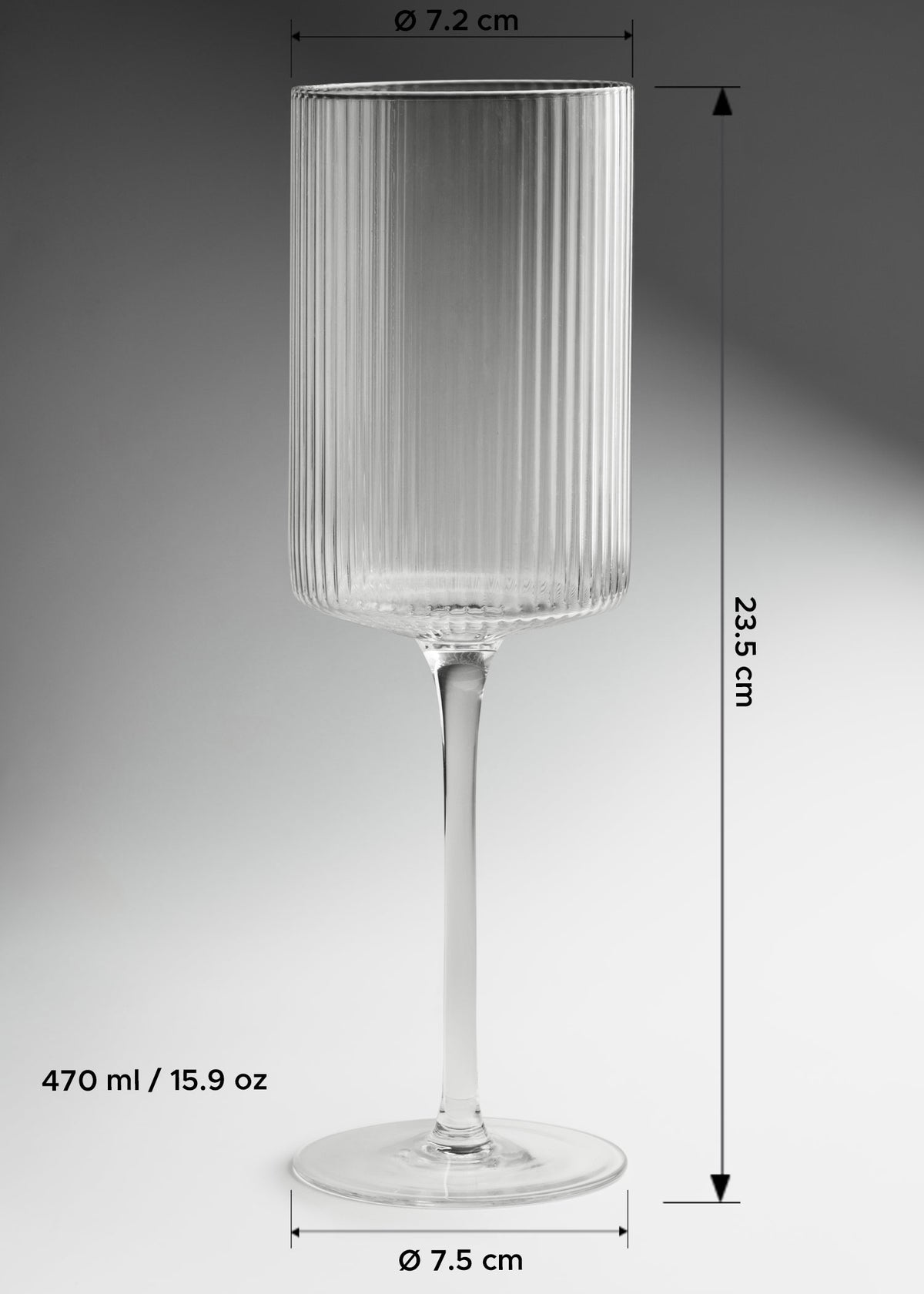 Copa de cristal transparente para vino tinto Rioja Lines 470 ml — imagen de producto