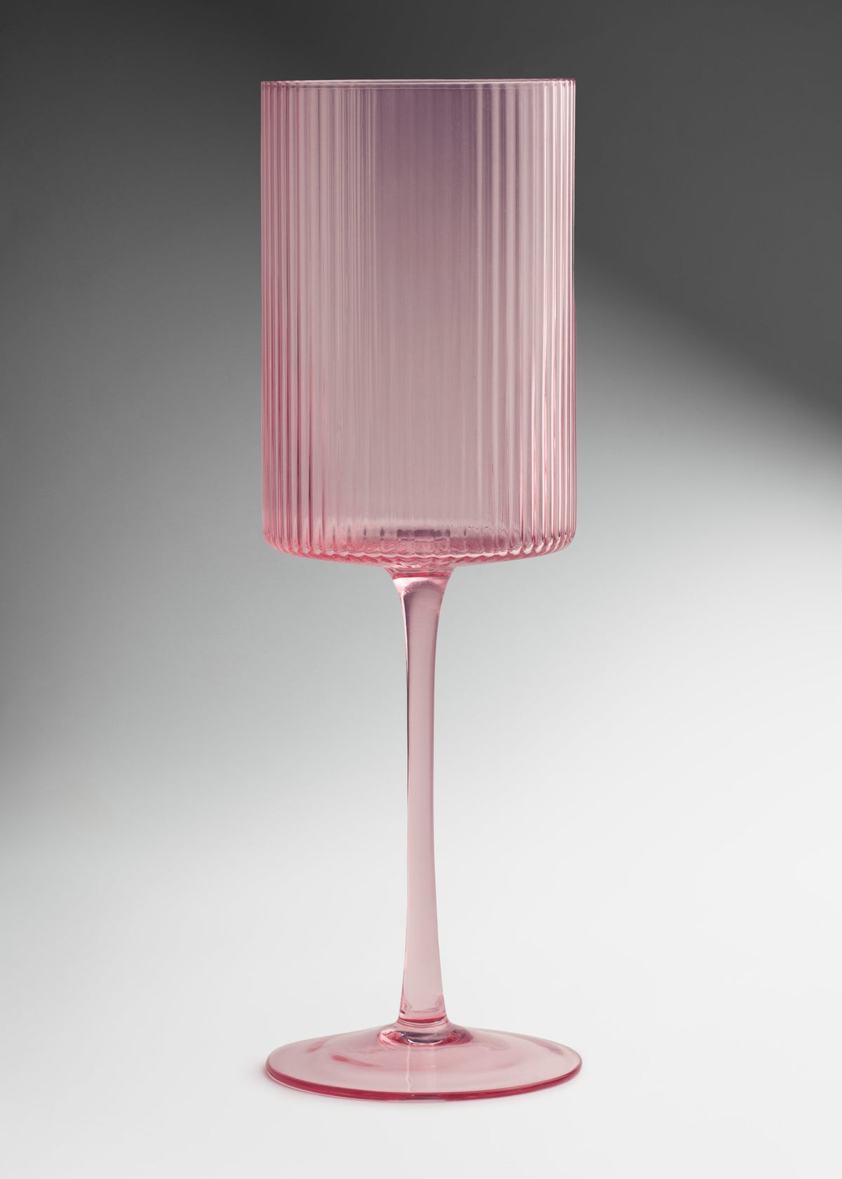 Copa de cristal pintada rosa Rioja Lines 470 ml — imagen de producto