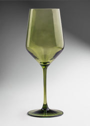 Copa elegante de cristal pintado verde para coctelería premium 505 ml — imagen de producto