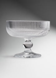Copa para postre de vidrio transparente Lines 330 ml — imagen de producto