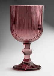 Copa de vidrio arándano elegante para bebidas Lines 350 ml — imagen de producto