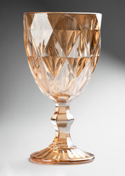 Copa de vidrio dorada Diamond 325 ml — imagen de producto