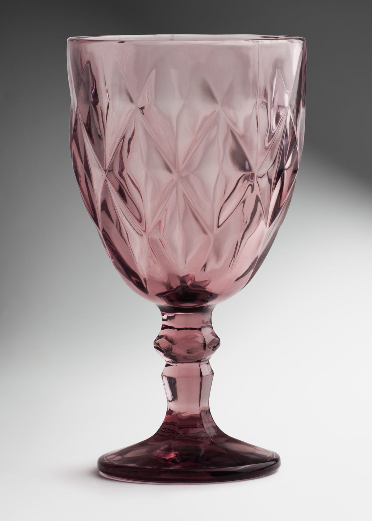Copa de vidrio purpura Diamond 340 ml — imagen de producto