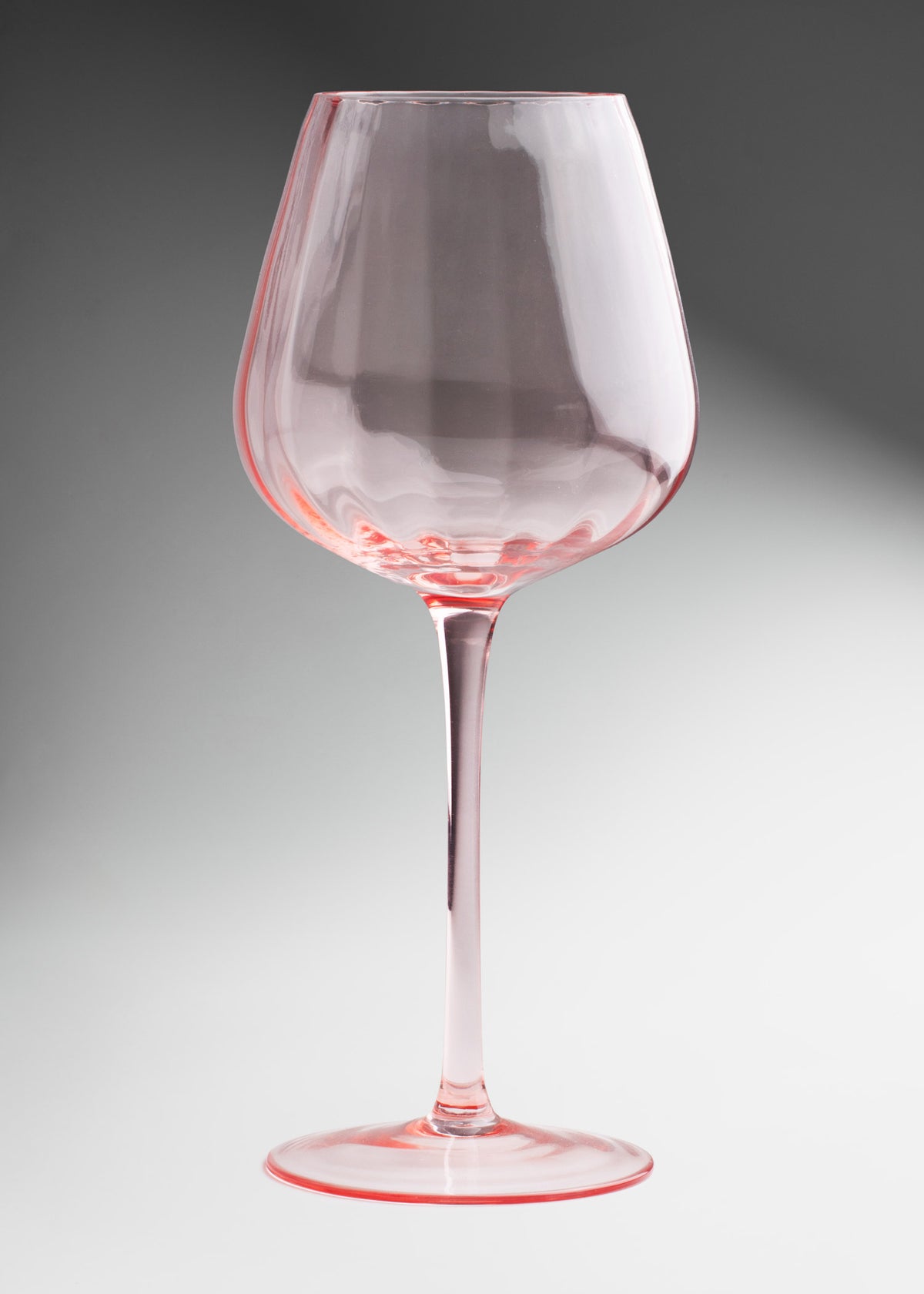 Copa de vidrio rosa pastel elegante para restaurante y bar Bombe 600 ml — imagen de producto