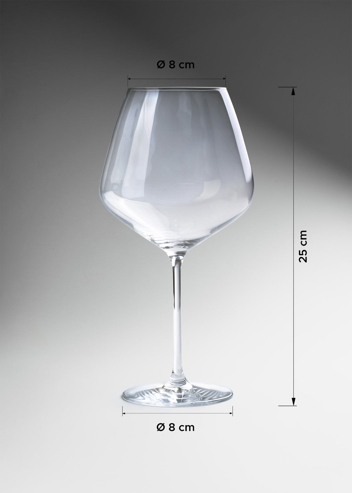 Copa vino tinto de cristal transparente Santorini 950 ml — imagen de producto, vista 2