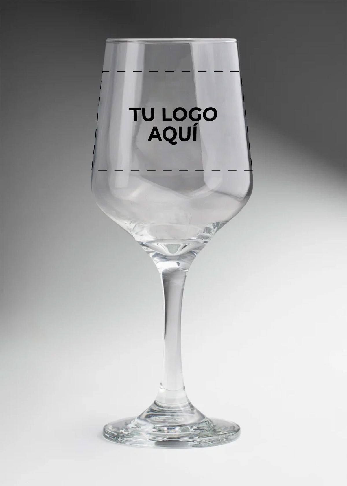 Copa para vino tinto de vidrio transparente personalizada 1 tinta Toscana 470 ml — imagen de producto
