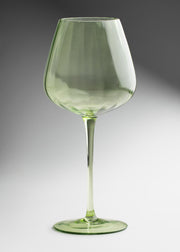 Copa para vino de vidrtio verde olivo elegante para restaurante y bar Bombe 600 ml — imagen de producto