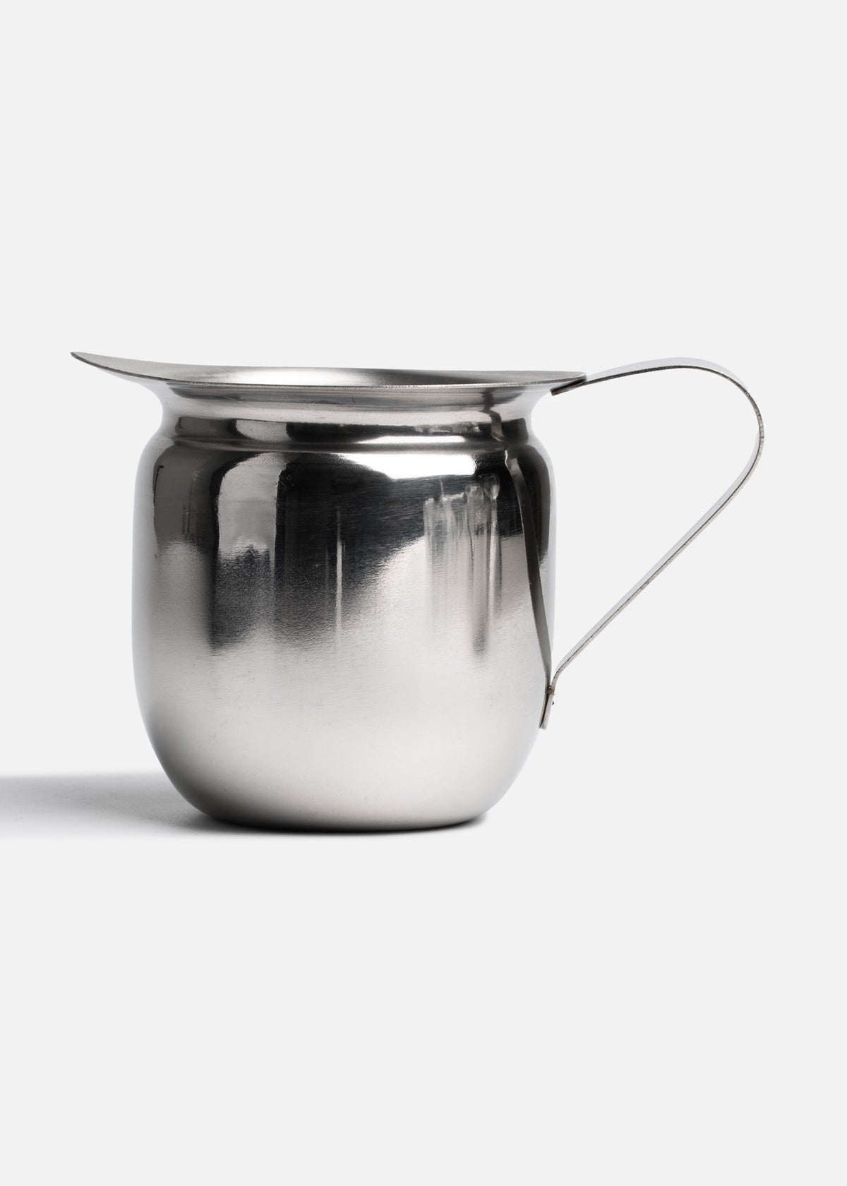 Cremera de acero inoxidable plata Vortex 8.5, 5 y 3 oz. Premium — imagen de producto, vista 3