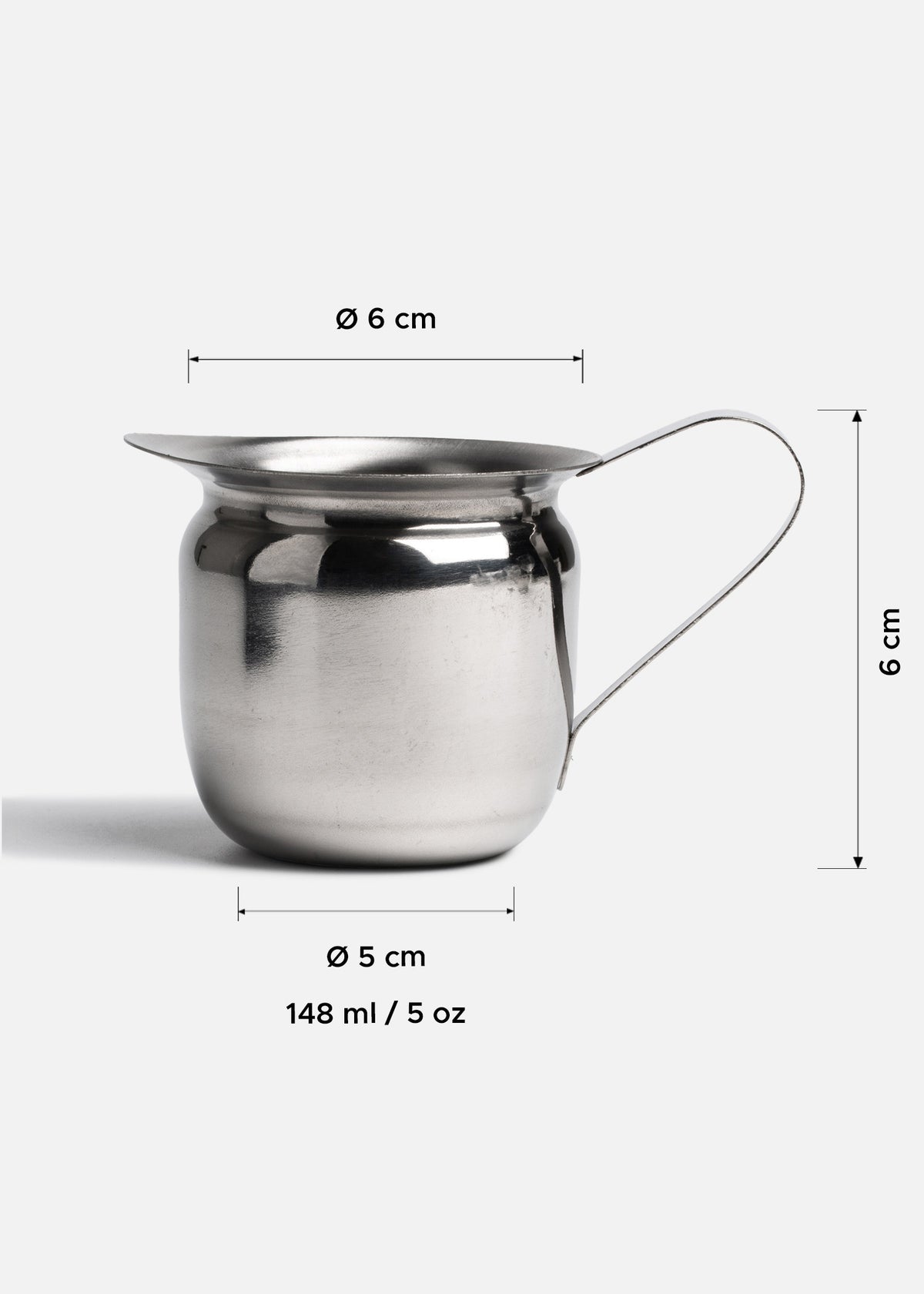 cremera acero inoxidable plata maha