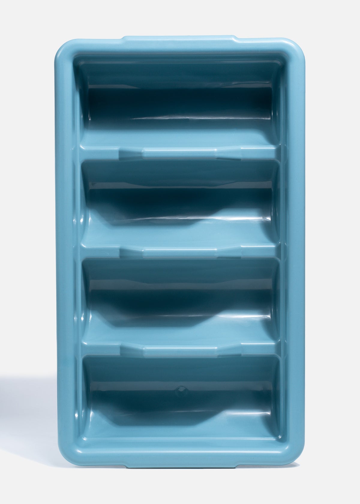 Cubertera de plástico gris con 4 compartimientos — imagen de producto, vista 1