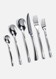 Cubiertos de acero inoxidable 18/10 plata Lux — imagen de producto, vista 1