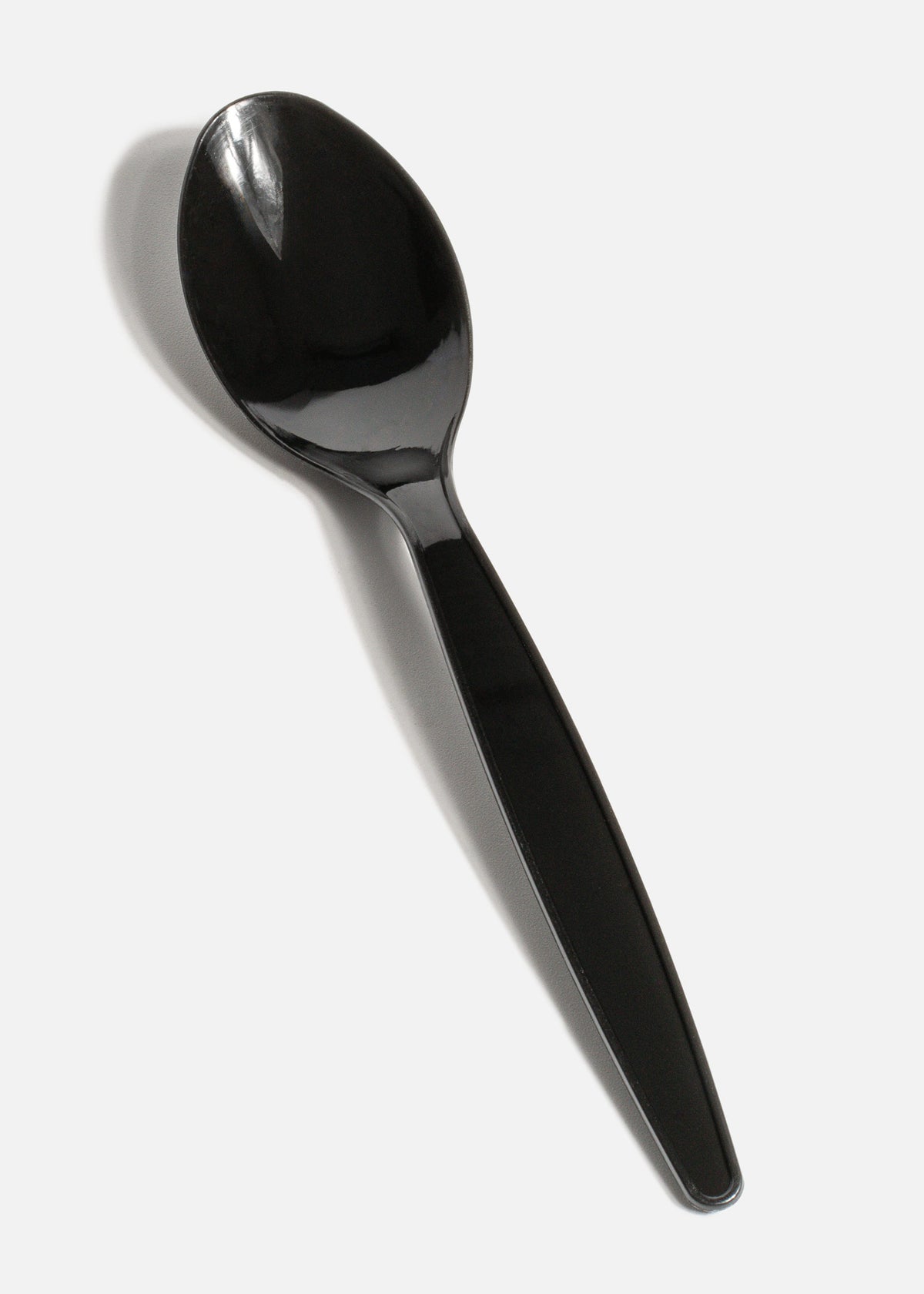 Cubiertos desechables de plástico negro Luxury. Premium — imagen de producto