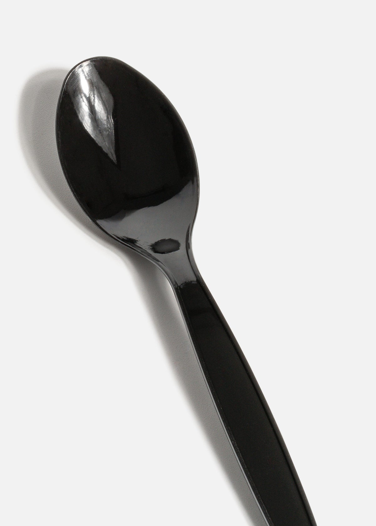 Cubiertos desechables de plástico negro Luxury. Premium — imagen de producto