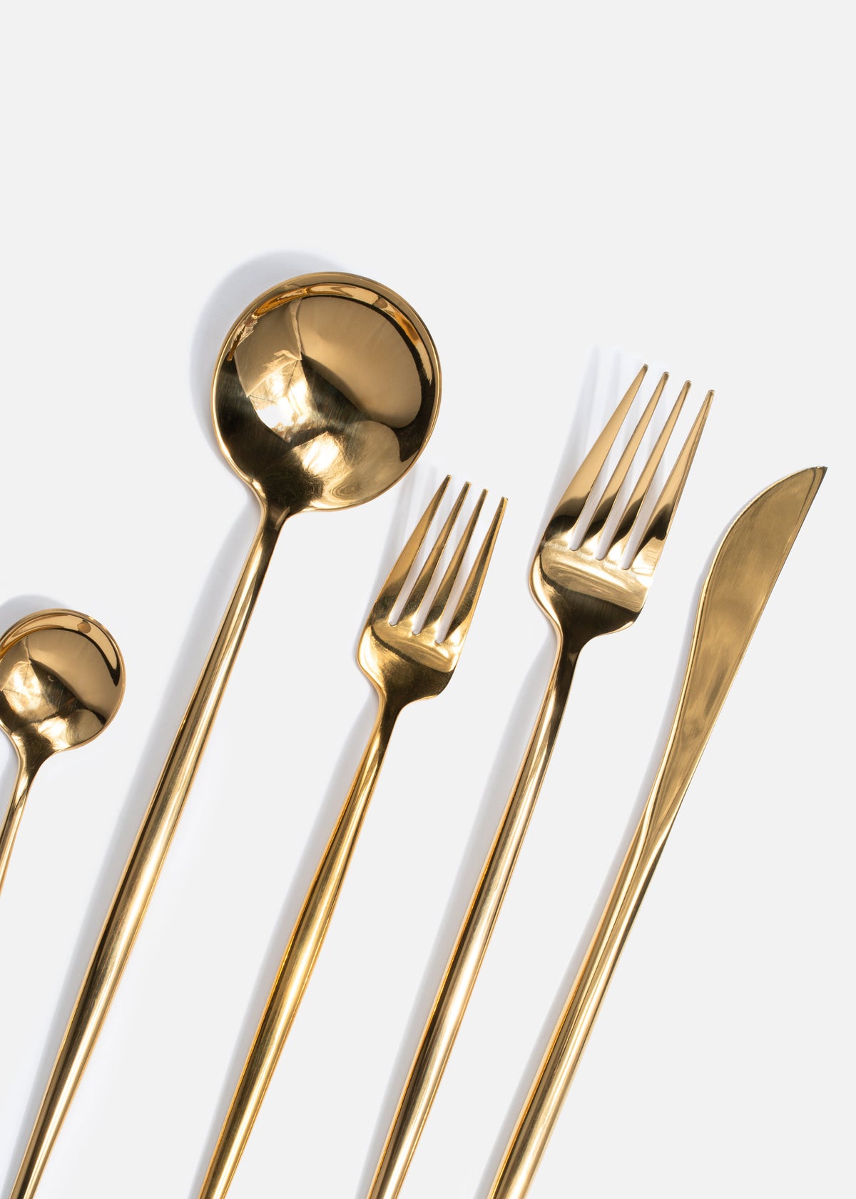 Cubiertos de mesa dorado brillante Galaxy — imagen de producto, vista 2