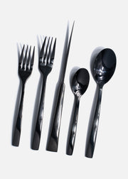 Cubiertos de mesa negro brillante Olimpo — imagen de producto, vista 1