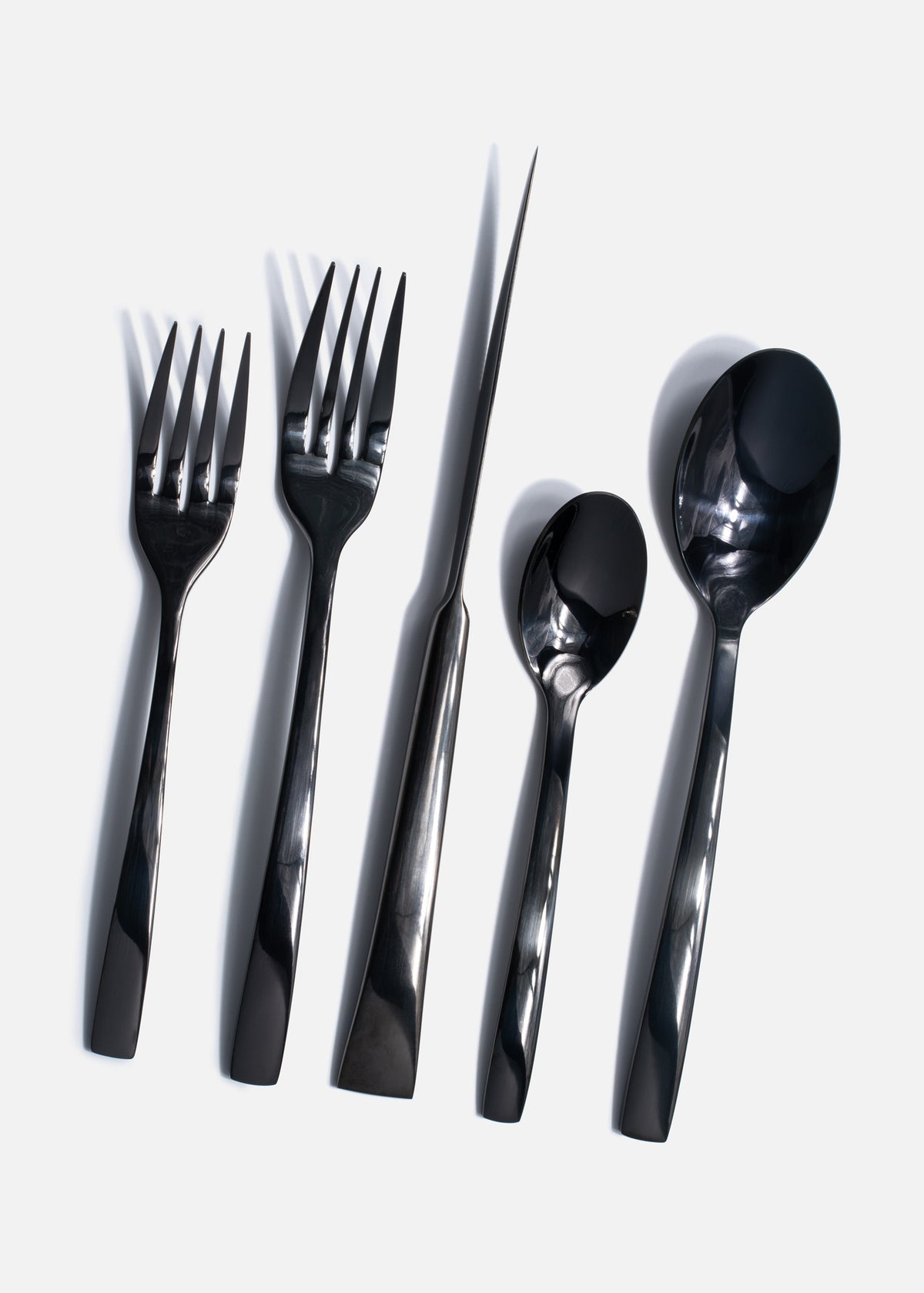 Cubiertos de mesa negro brillante Olimpo — imagen de producto, vista 1