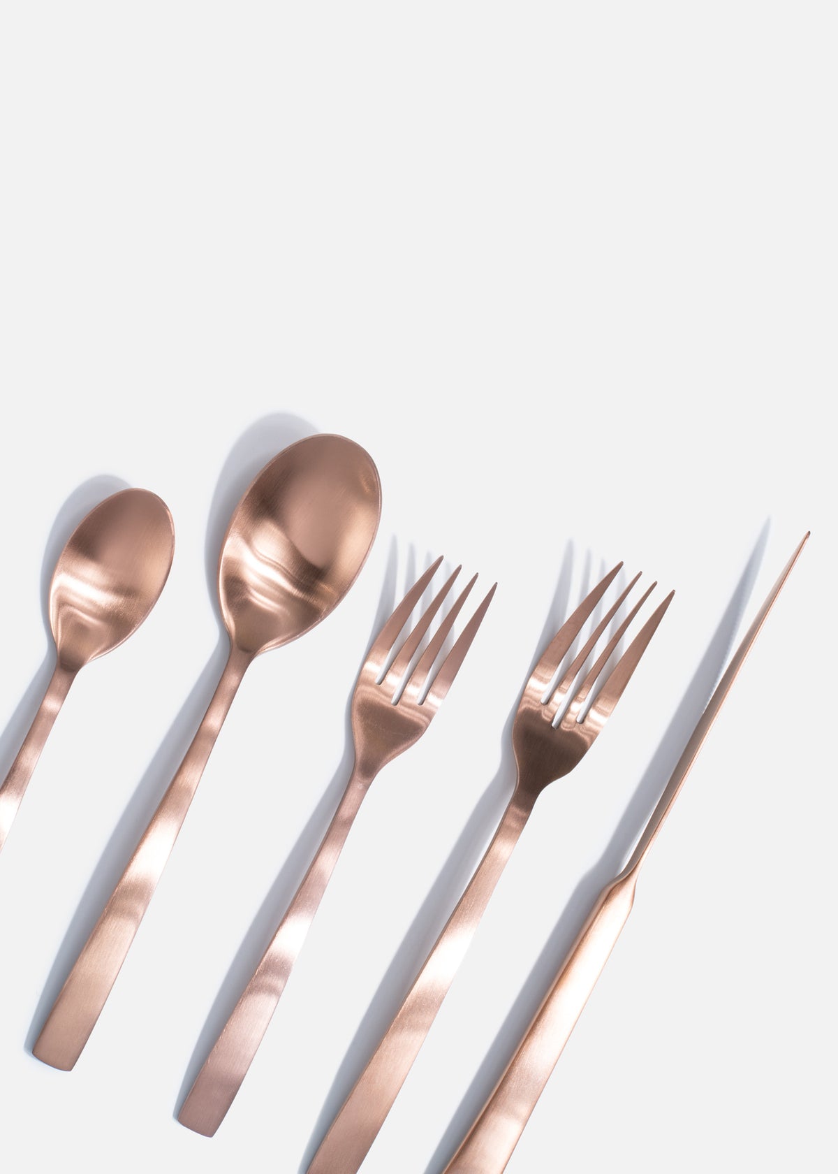 Cubiertos de mesa oro rosa Olimpo — imagen de producto, vista 2