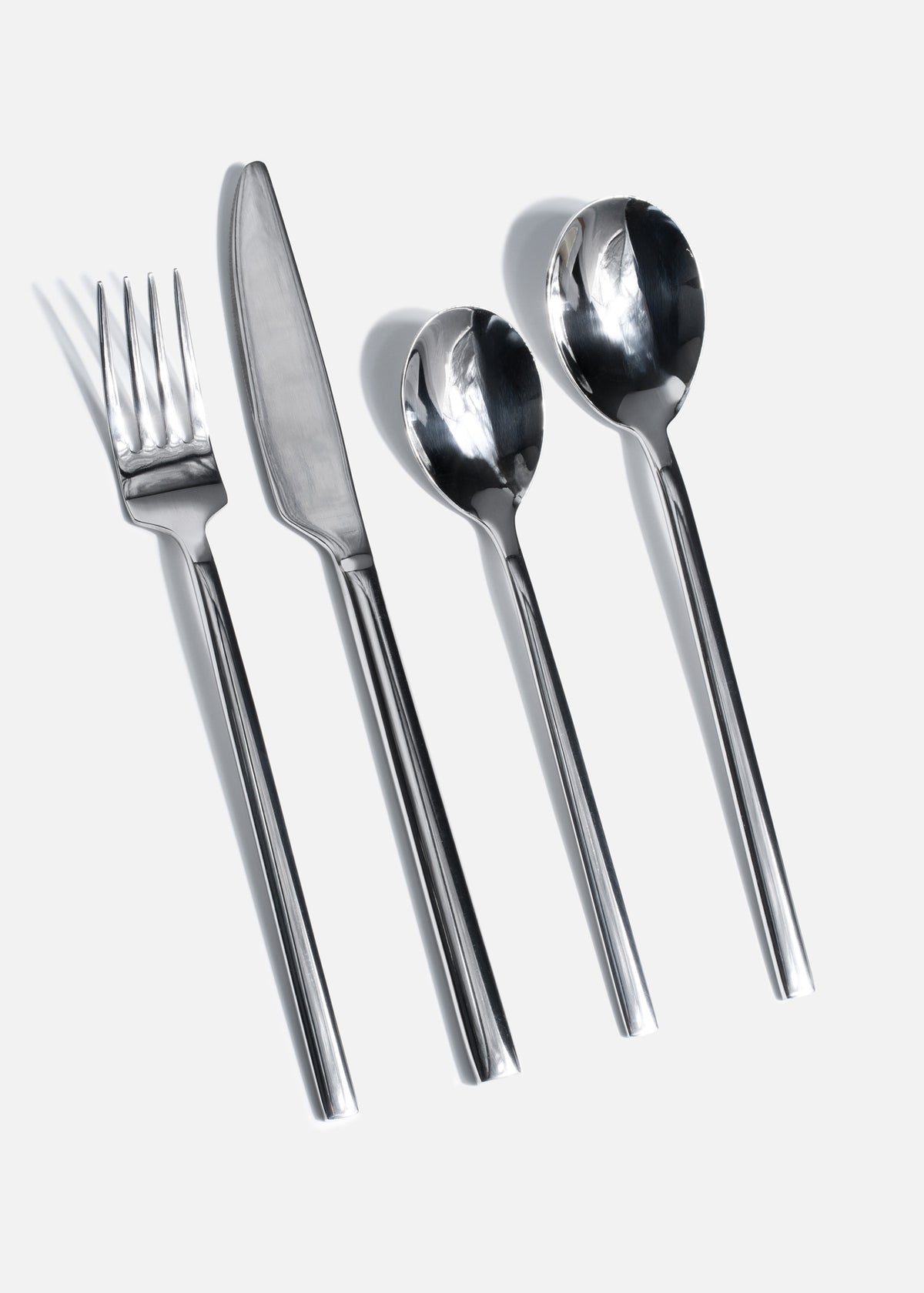 Cubiertos de acero inoxidable 18/10 plata Capri — imagen de producto
