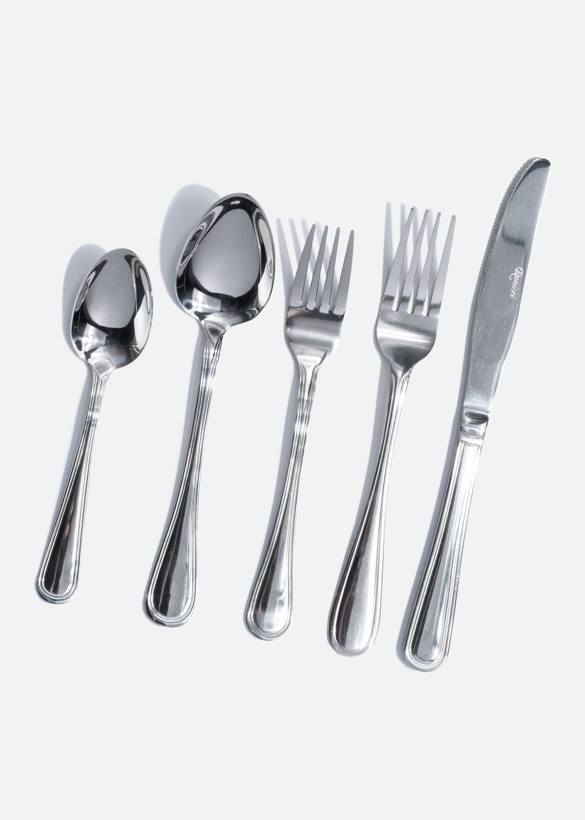 Cubiertos de mesa acero inoxidable silver Ring — imagen de producto, vista 1