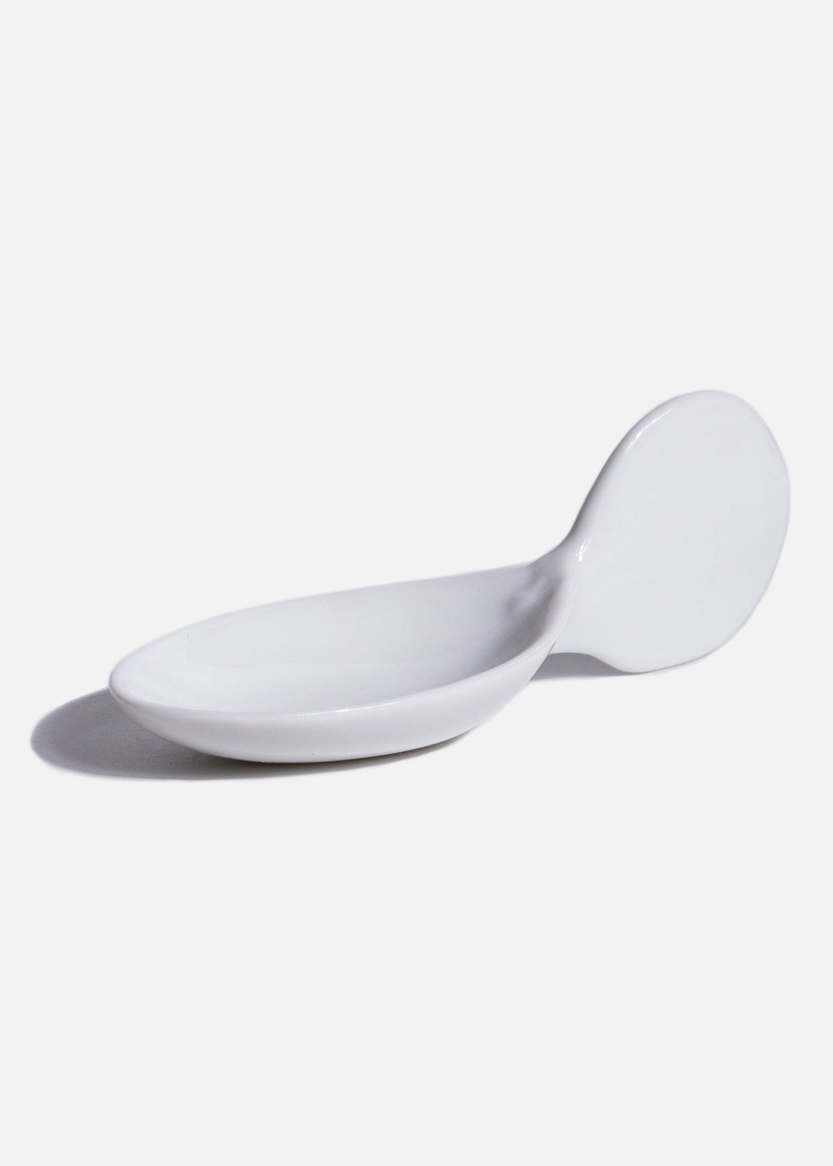 Cuchara de degustación oval de porcelana blanco Selecta 10.4 X 3.8 cm — imagen de producto, vista 1