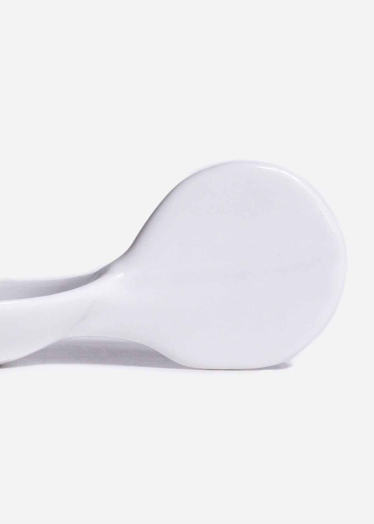 Cuchara de degustación oval de porcelana blanco Selecta 10.4 X 3.8 cm — imagen de producto, vista 3