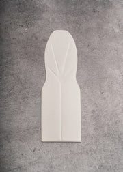 Cuchara nevera chica desechable de papel blanco para helado, postres y degustaciones. Alto .44 mm, largo 9 cm, ancho 3 cm — imagen de producto