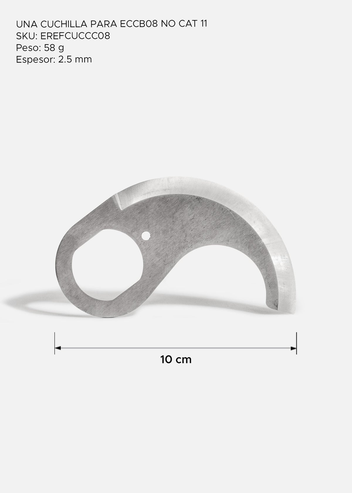 Cuchilla para procesador de alimentos de acero inoxidable plata — imagen de producto