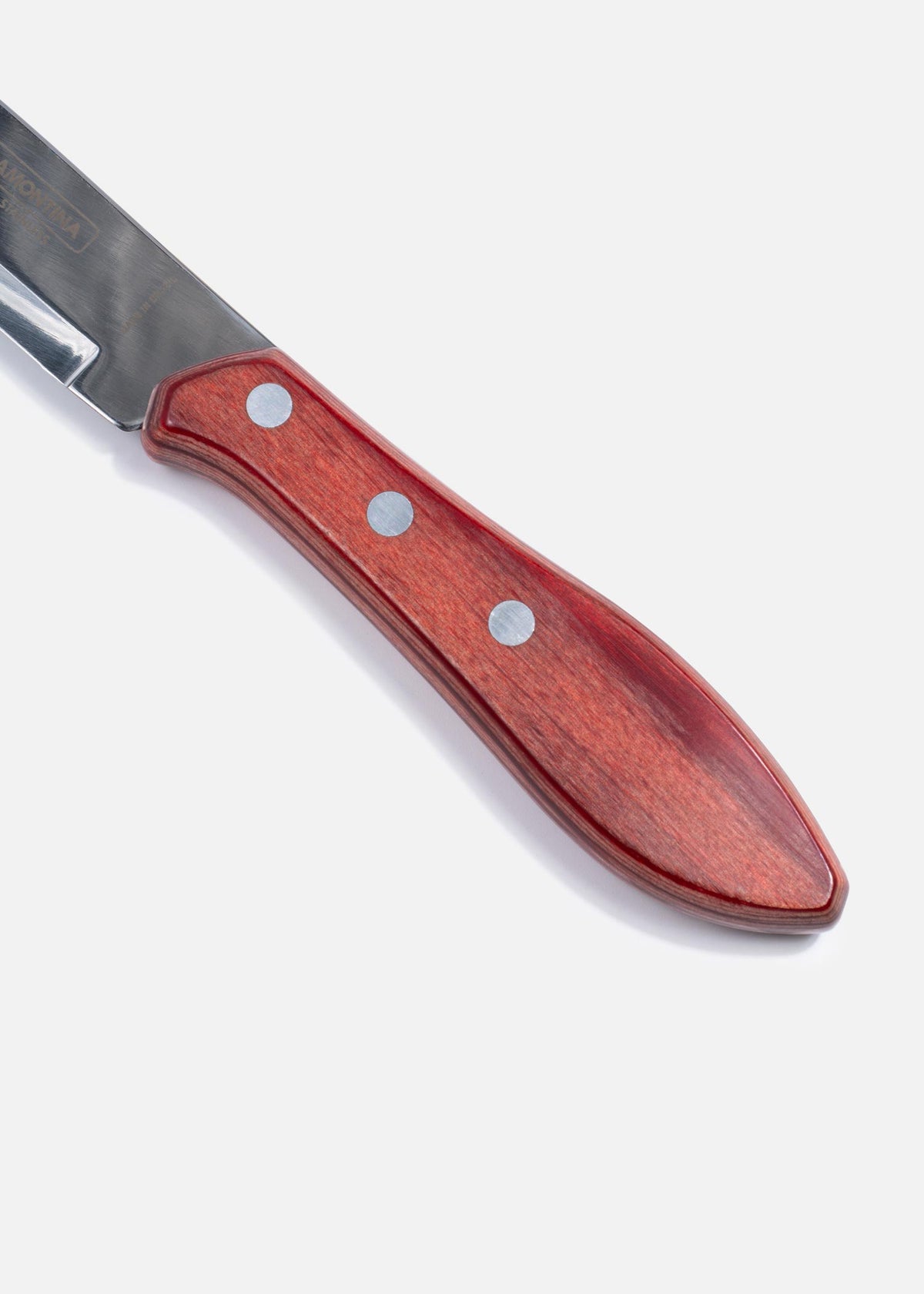Cuchillo para asado de acero inoxidable y polwood café rojizo Jumbo 5". Premium — imagen de producto