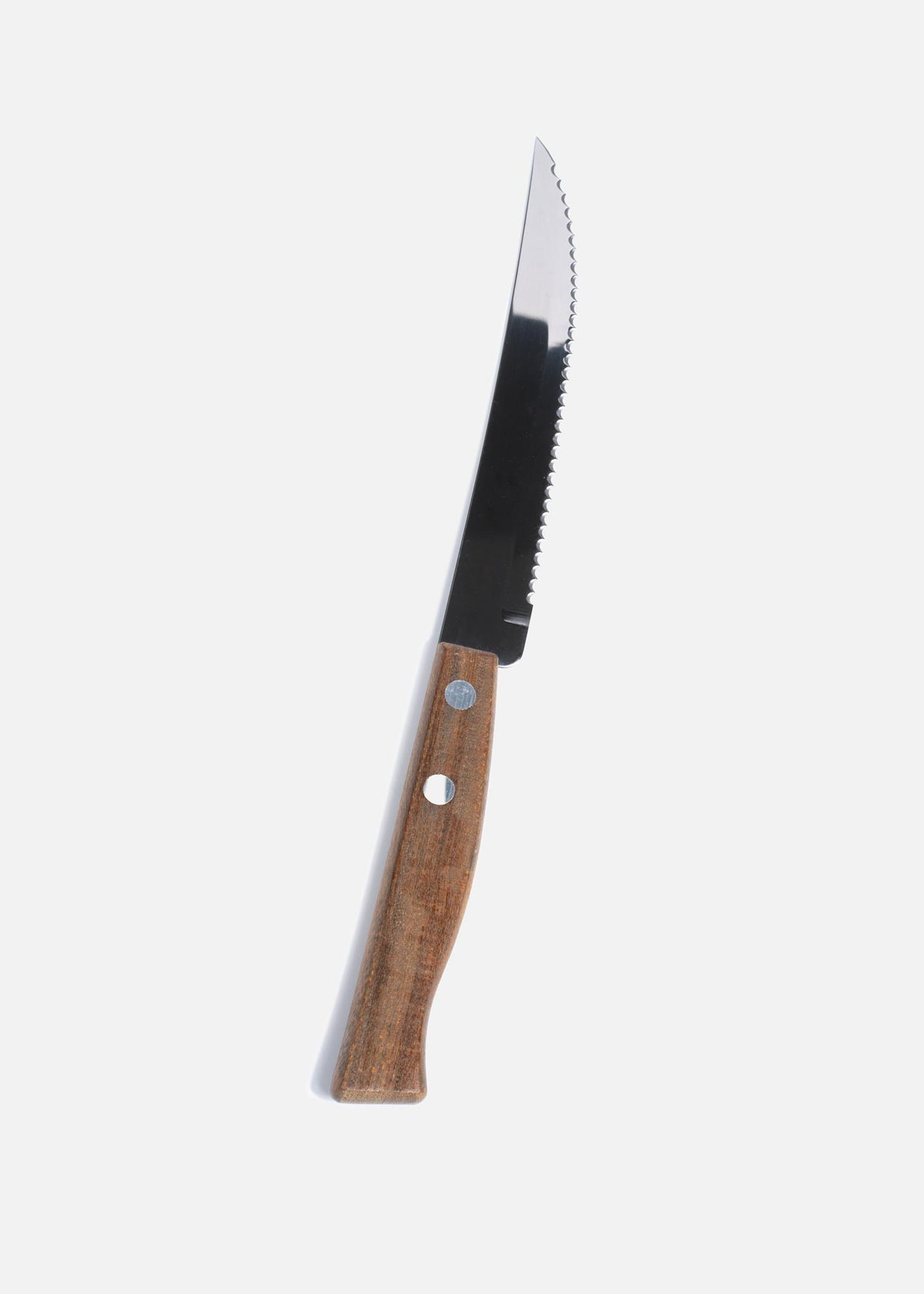 Cuchillo para asado con sierra de acero inoxidable y mango de madera 5". Premium — imagen de producto