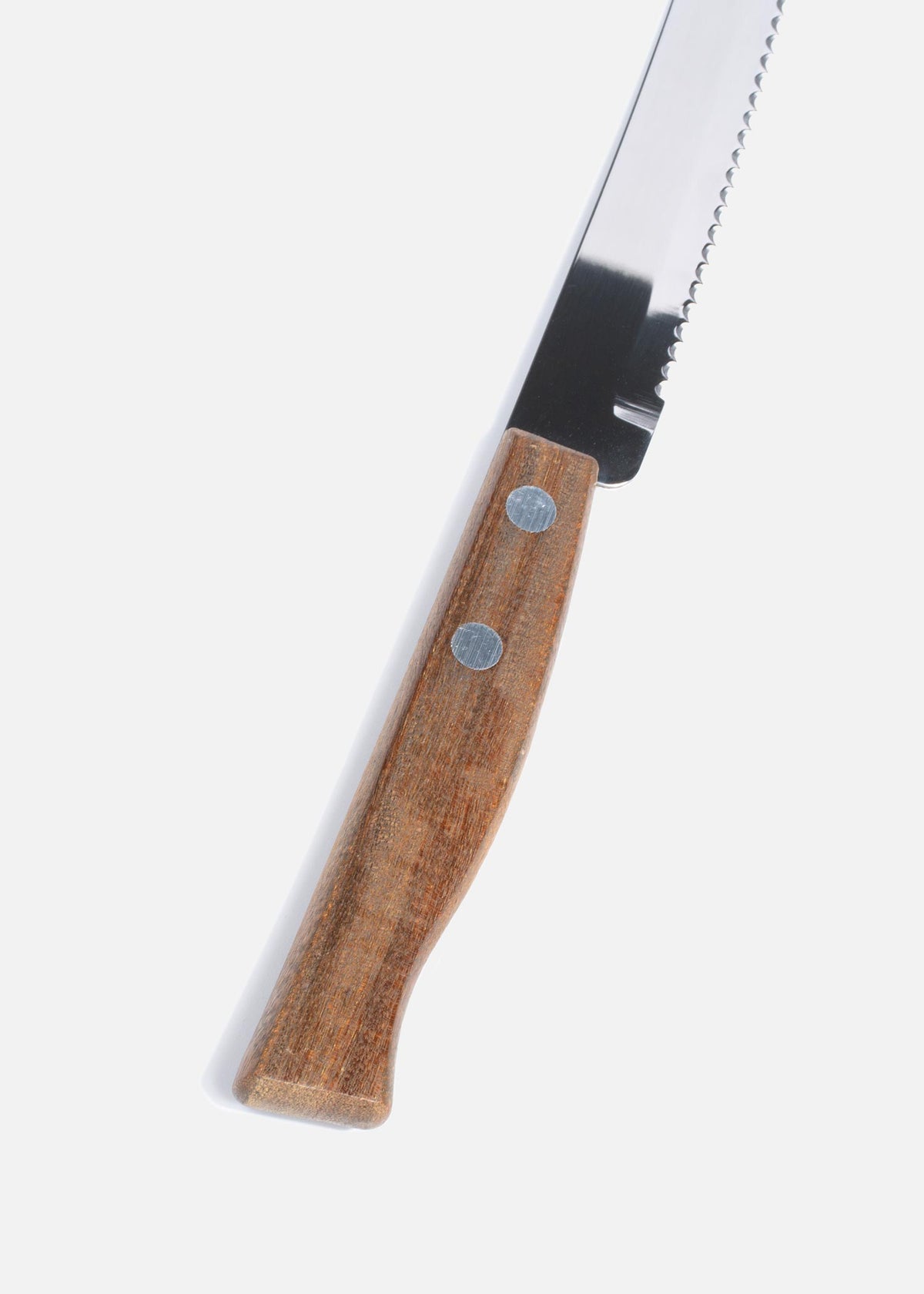 Cuchillo para asado con sierra de acero inoxidable y mango de madera 5". Premium — imagen de producto