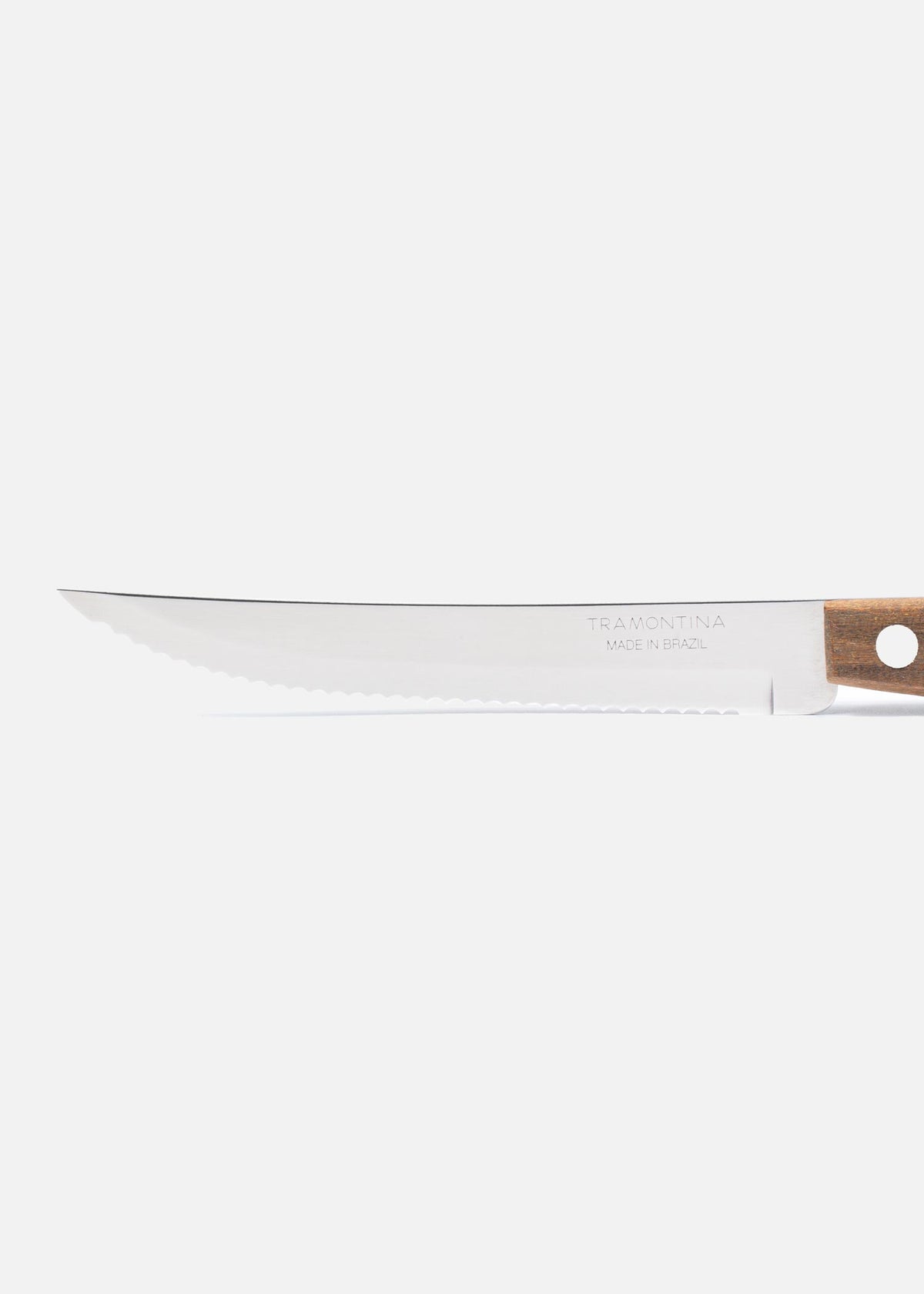 Cuchillo para asado con sierra de acero inoxidable y mango de madera 5". Premium — imagen de producto