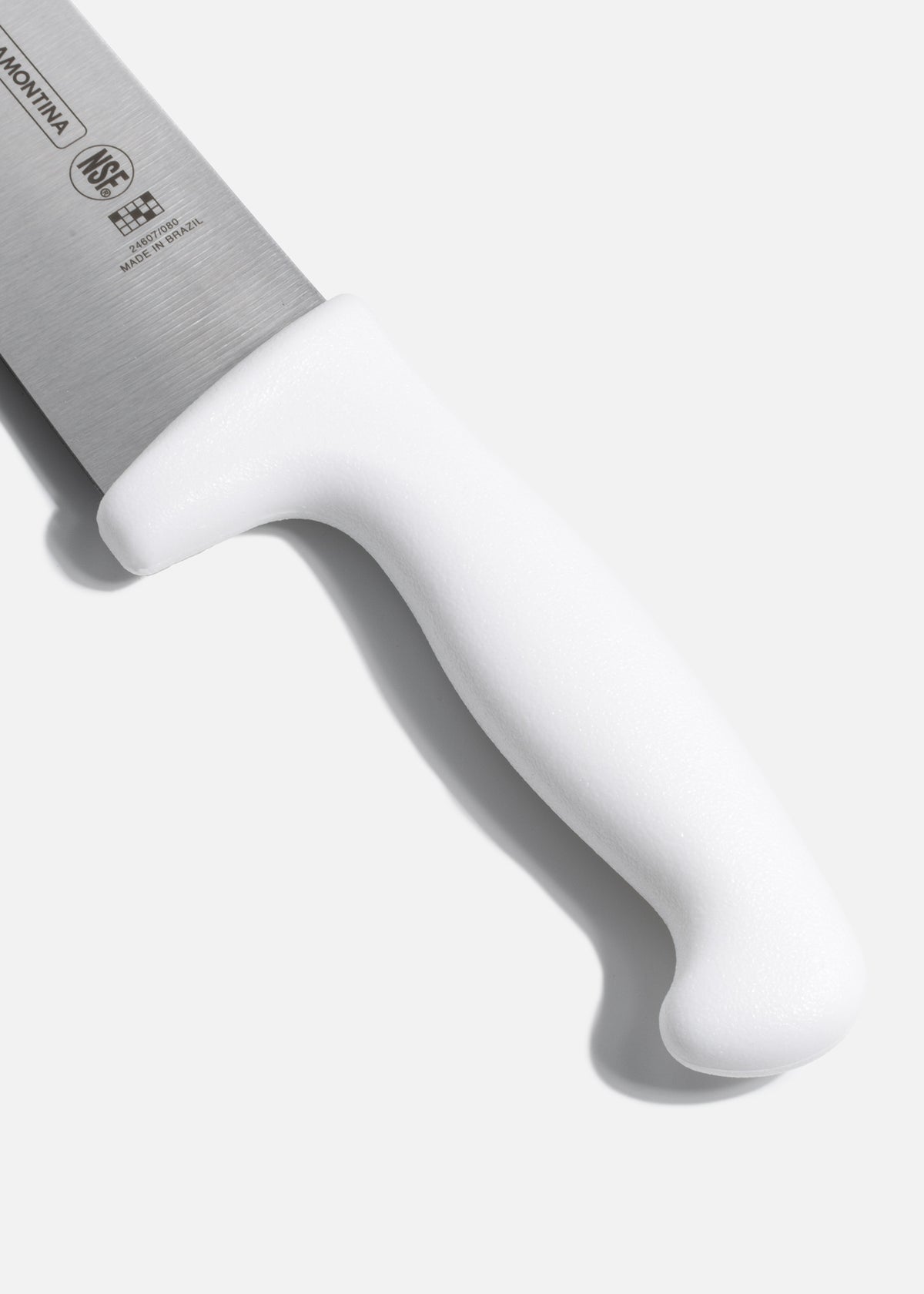 Cuchillo para chef de acero inoxidable blanco Tramontina NSF y protección antimicrobiana 10". Profesional — imagen de producto
