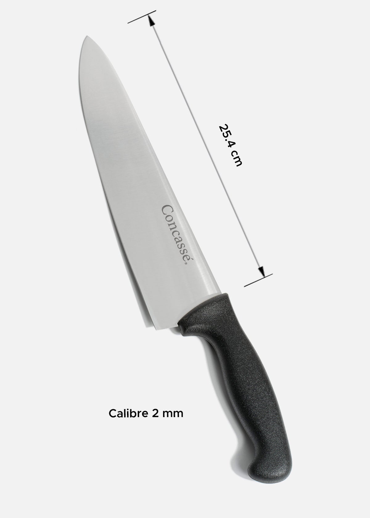 Cuchillo para chef de acero inoxidable alta duración de filo 10" +carbón+cromo+ vanadio. Premium — imagen de producto