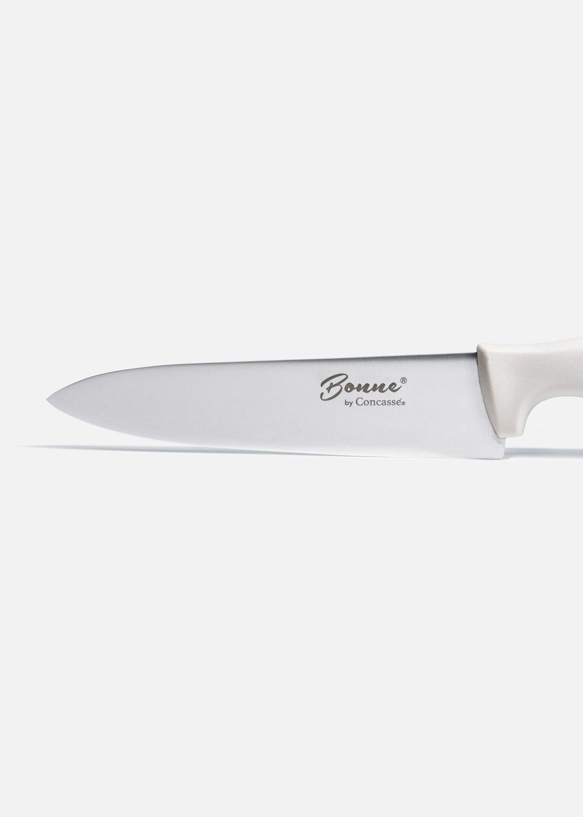 Cuchillo para chef de acero inoxidable blanco, rojo, negro, beige, amarillo y verde Forge 8". Premium — imagen de producto