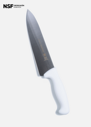 Cuchillo para chef de acero inoxidable blanco 8" NSF Ferrox . Profesional — imagen de producto
